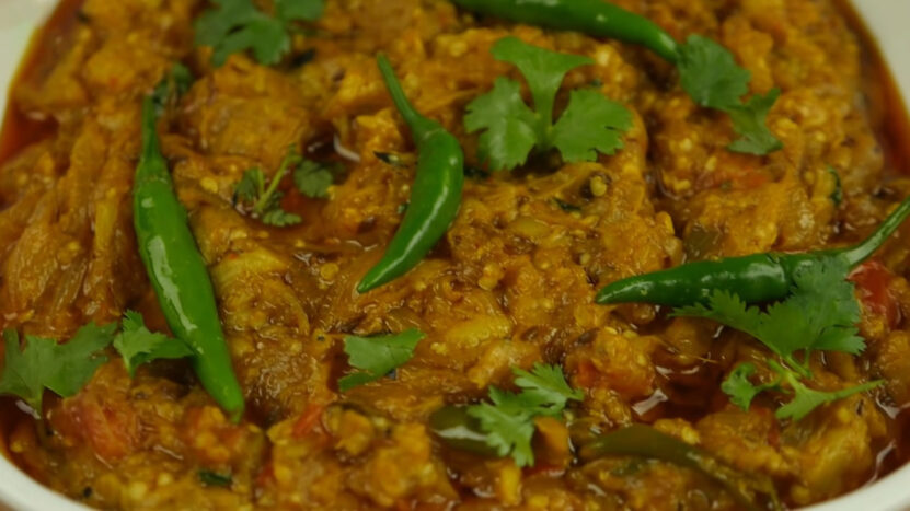 BBQ Baingan (brinjal) Ka Bharta